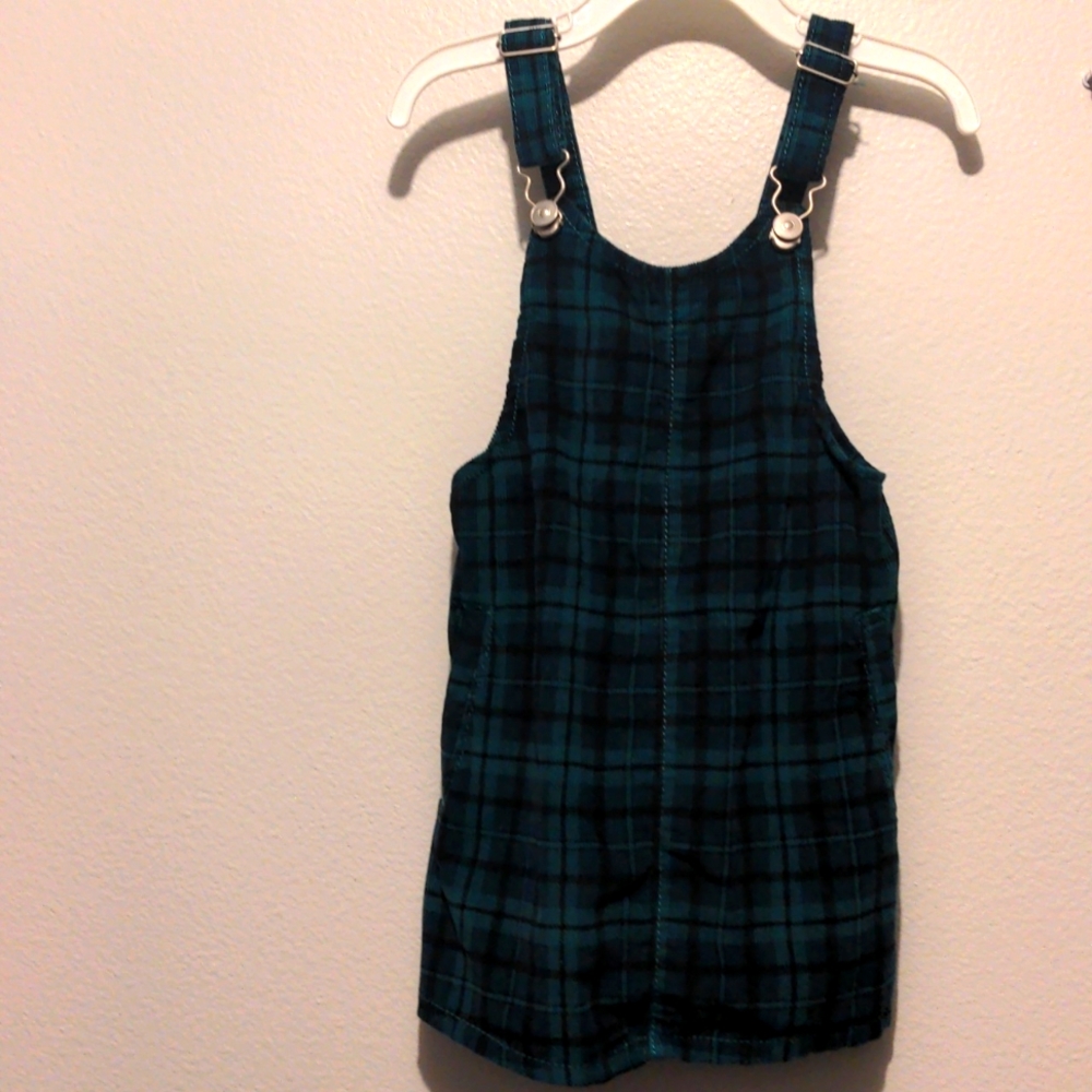 Plaid overalls